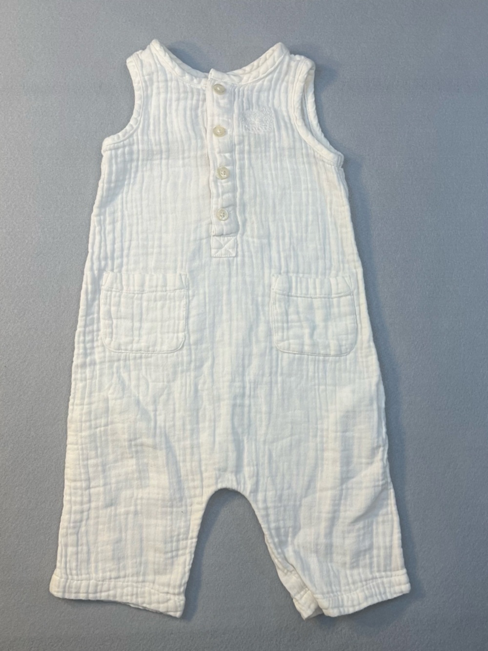 Roots baby muslin cotton jumpsuit coveralls